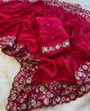 Kritika Crush Silk With Fancy Sequence Embrodery Work Saree Wholesalers In Delhi